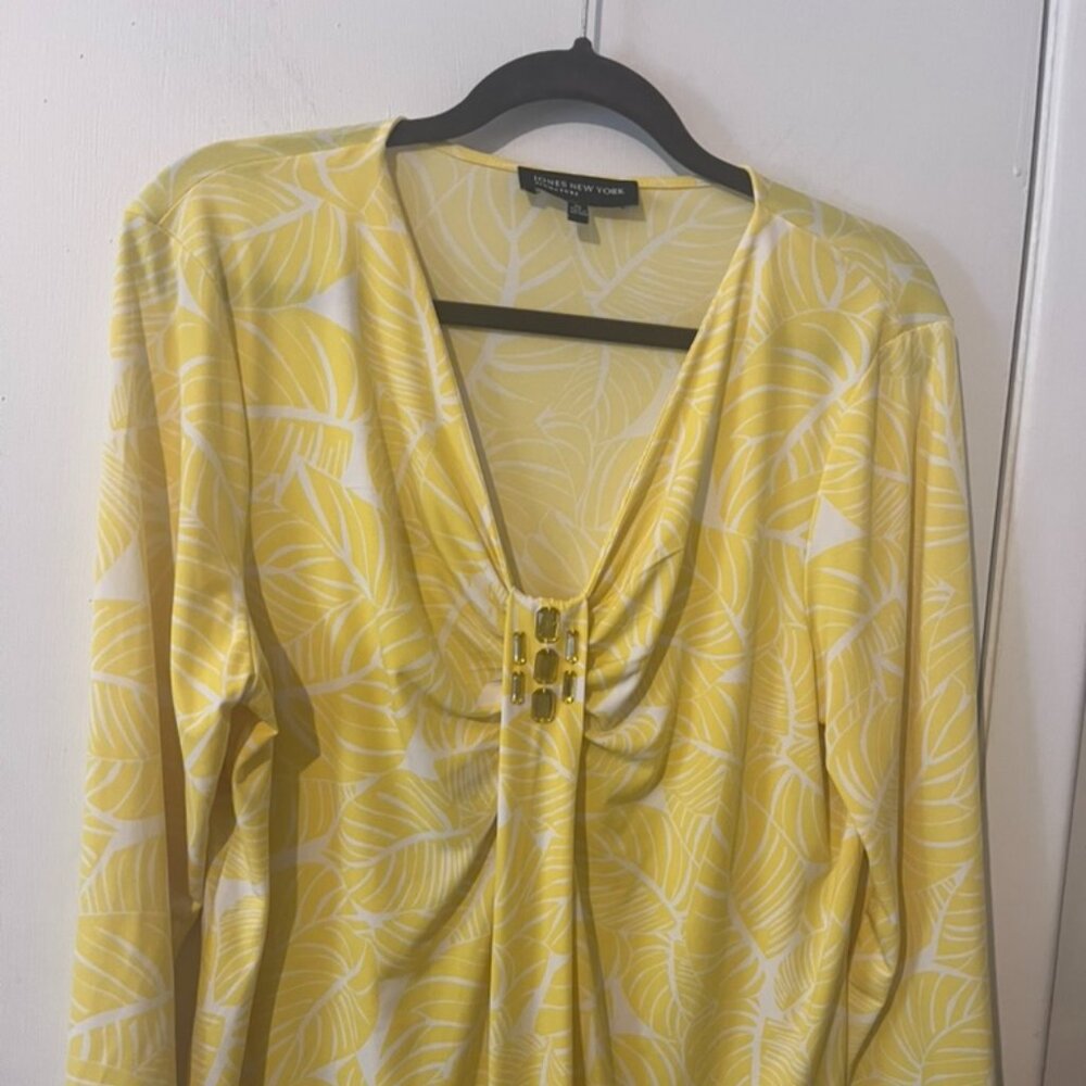 Jones of New York 3/4 sleeve Blouse SZ XL